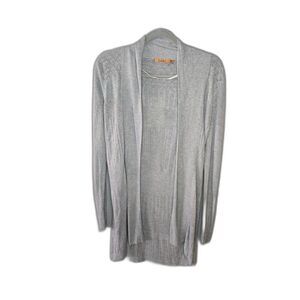 Belldini Women's Gray Long Sleeve Draped Cardigan Size Large